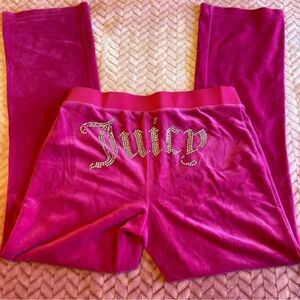 Juicy Couture Fuchsia Velour Pants